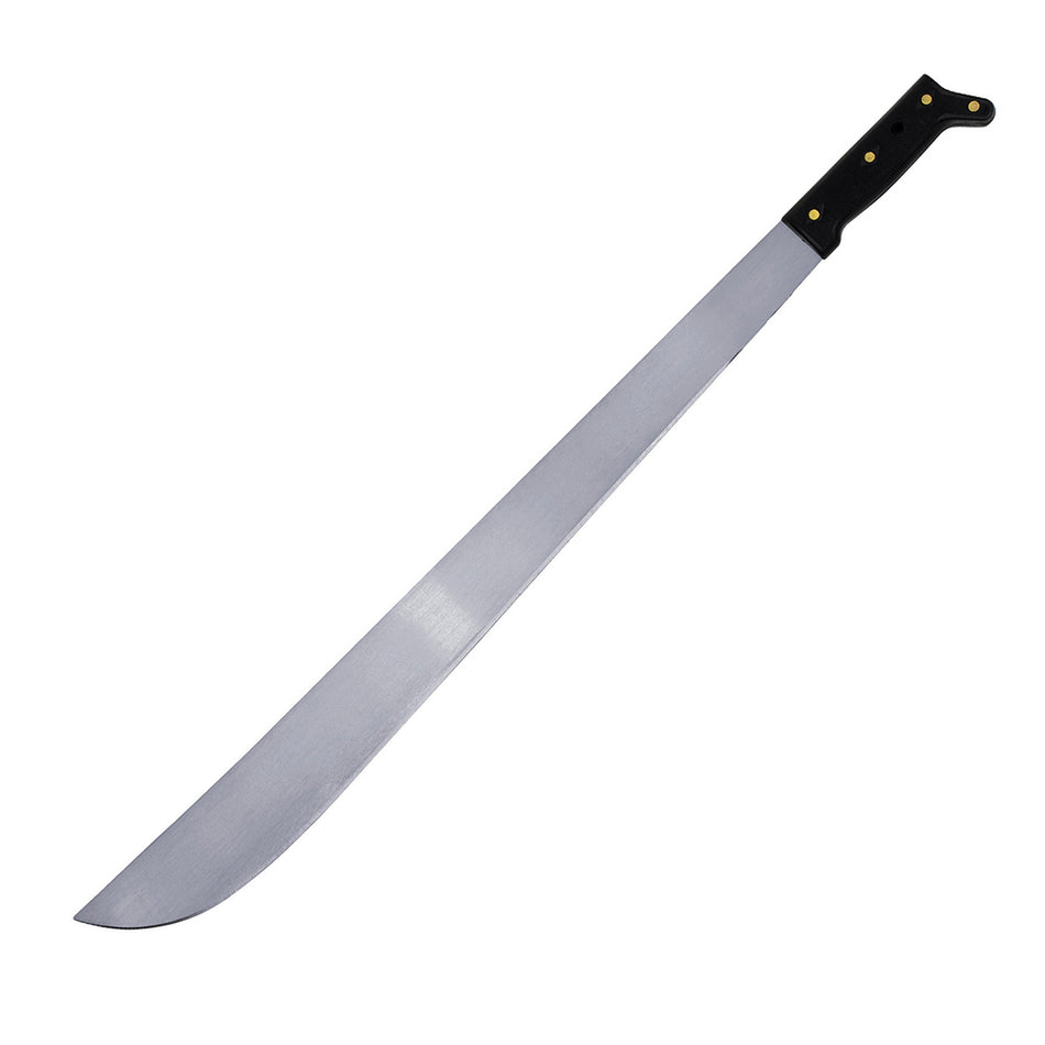 Machete troquelado con mango negro recto 24" Surtek 130516