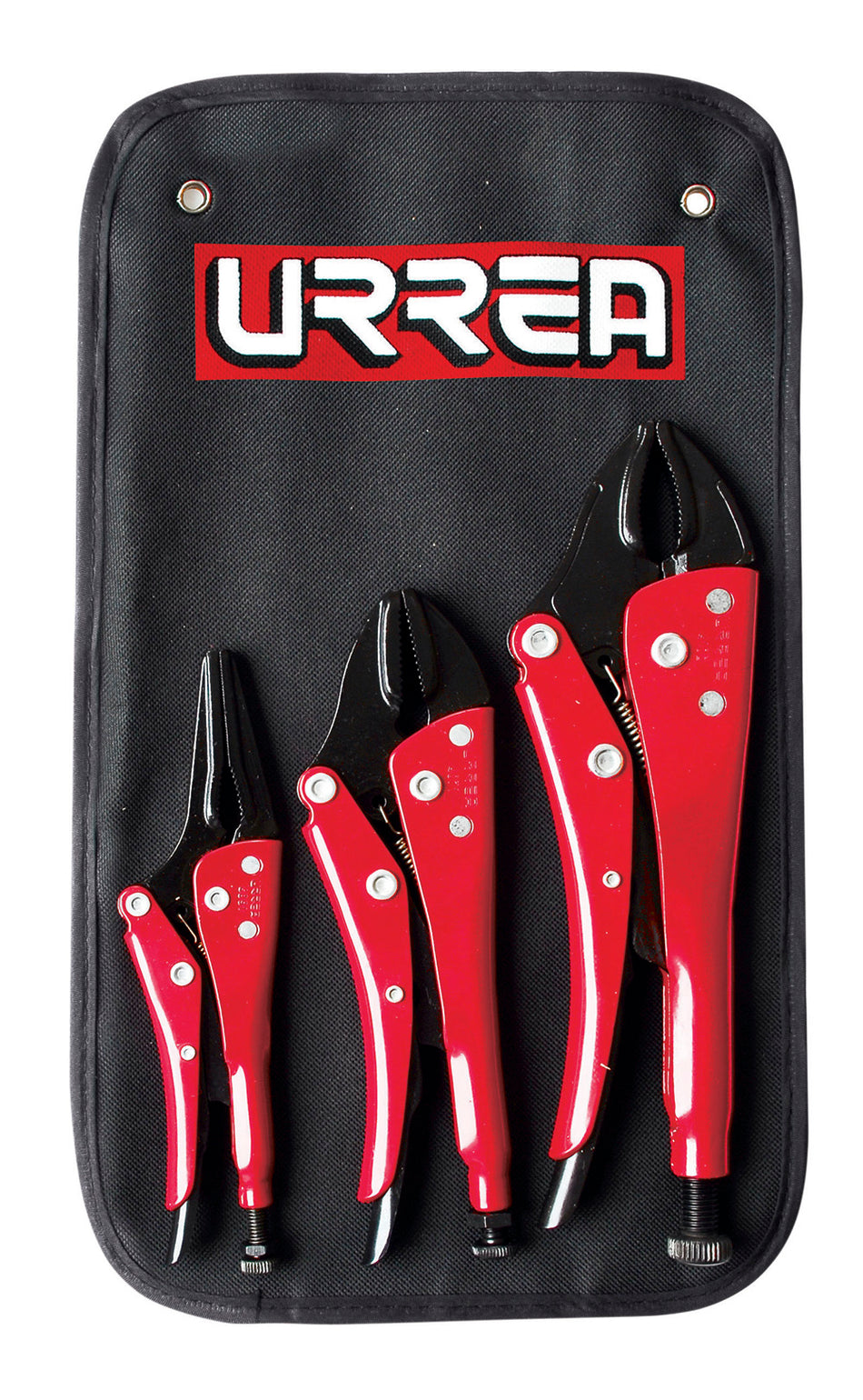 Juego de pinzas de presión, 3 piezas Urrea 4100