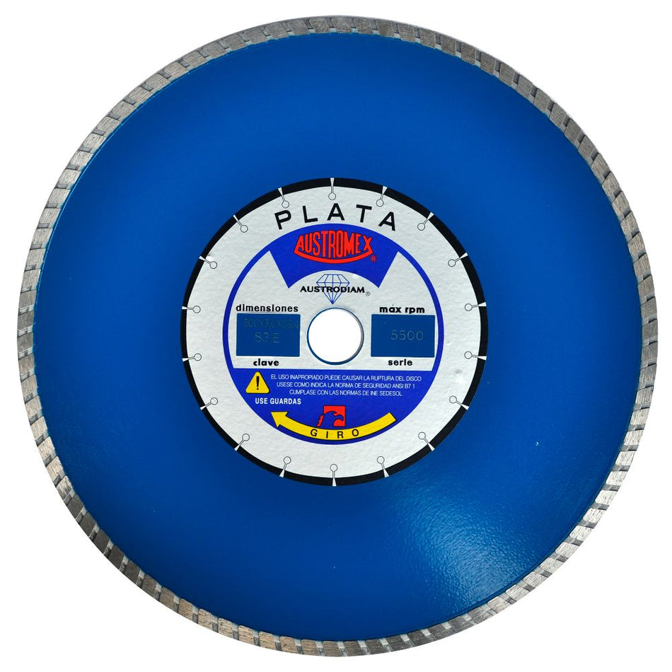 Disco de diamante de 300 x 3.0 x 25.4 mm