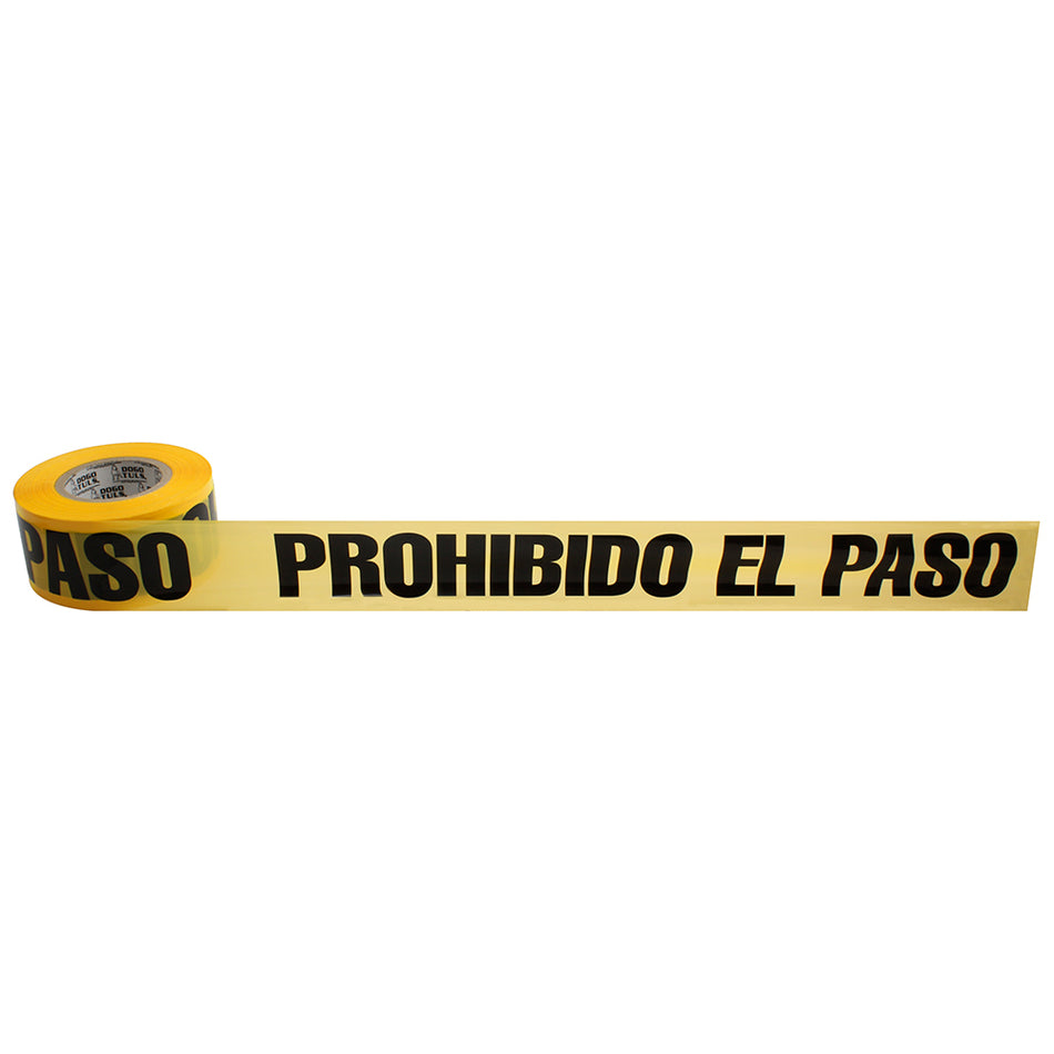 CINTA AMARILLA"PROHIBIDO PASO" 3"X305MTS DOGOTULS JY3027