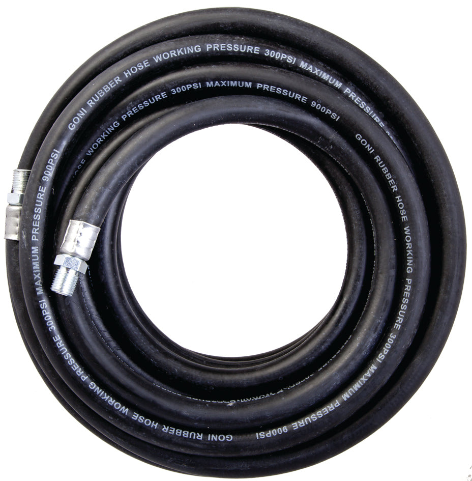 MANGUERA HULE 10MTS 3/8" 800PSI NEGRO