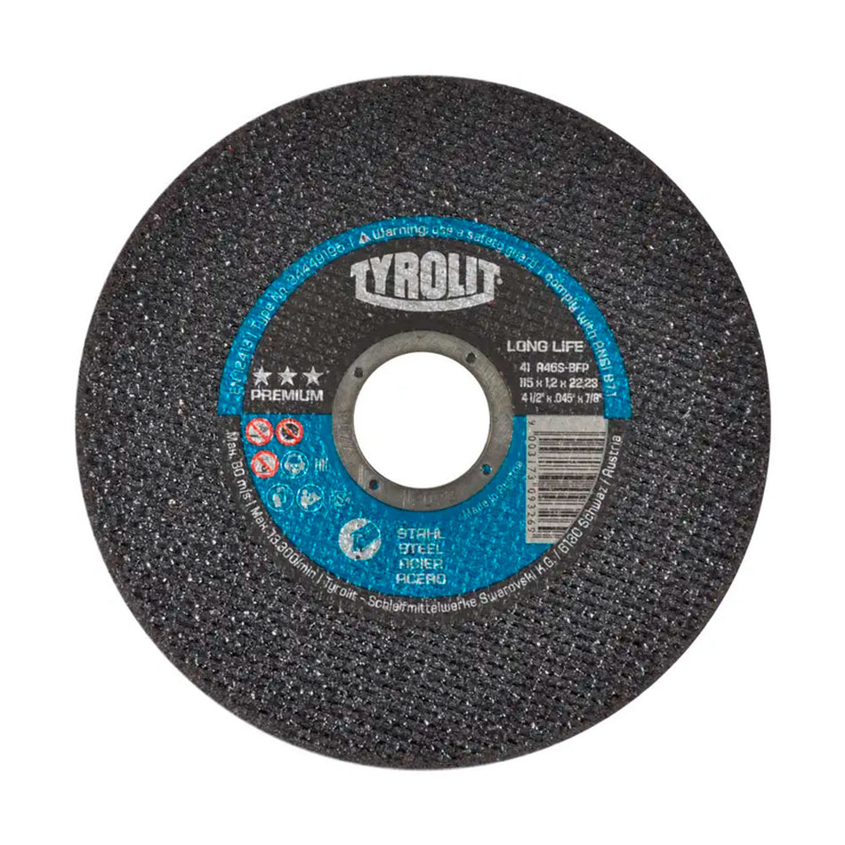 Disco abrasivo para corte de acero al ca