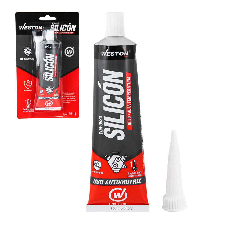 SILICON ROJO ALTA TEMPERATURA TUBO 85ML