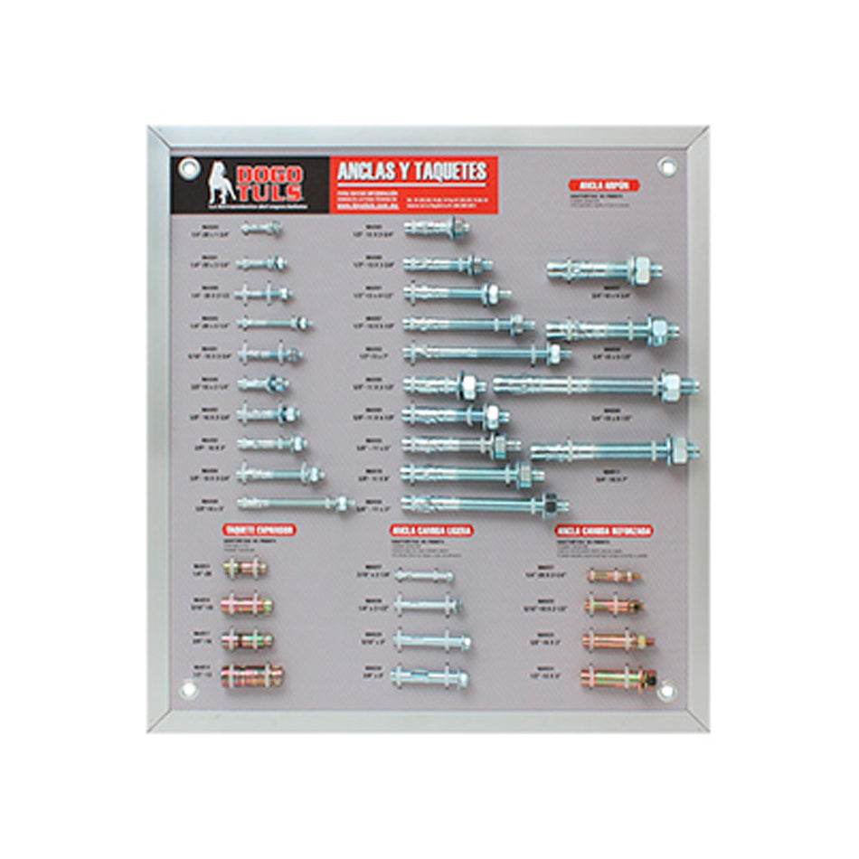 EXHIBIDOR  ANCLAS Y TAQUETES 36 PZAS DOGOTULS EX1010