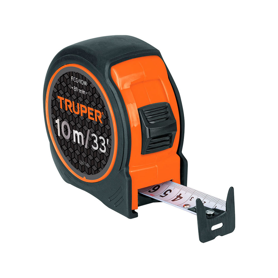 Flexómetro compacto 10 m con grip, cinta