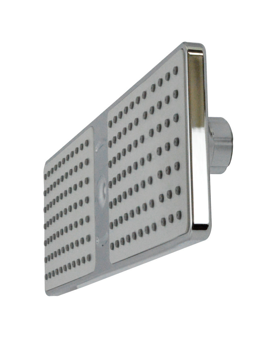 REGADERA RECTANGULAR ABS 24X7CM ACAB.CRO
