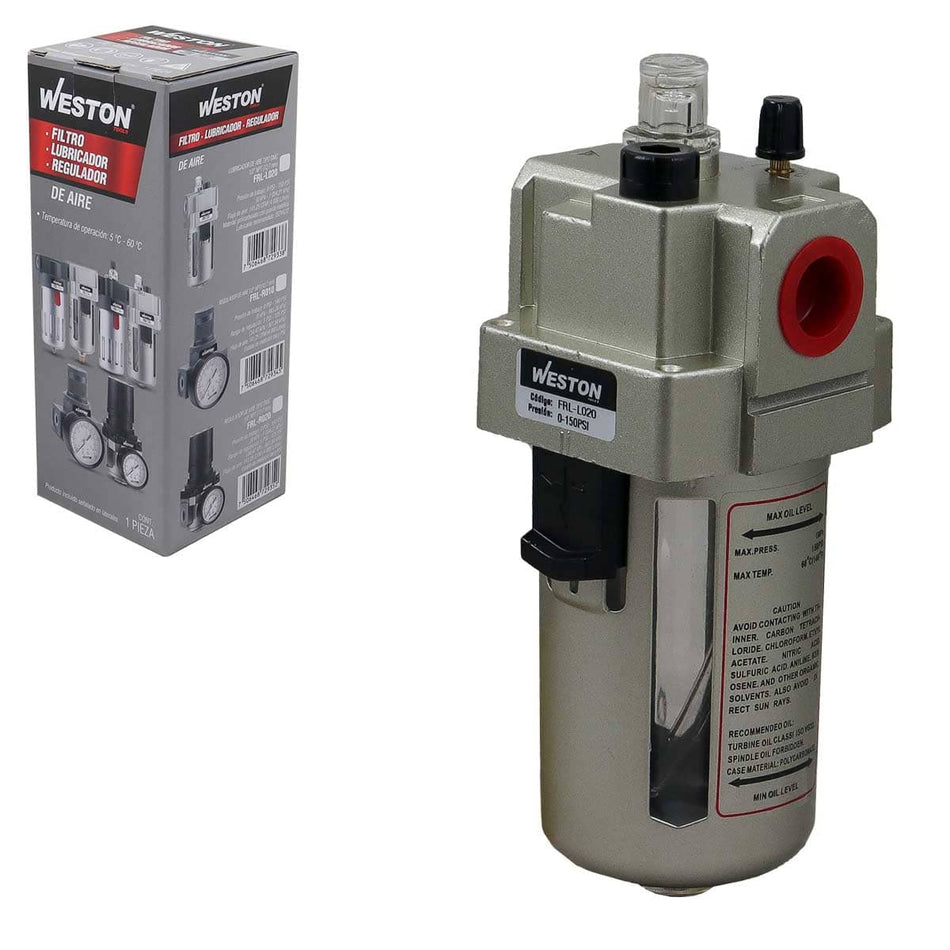 LUBRICADOR DE AIRE TIPO SMC 1/2" NPT, WE