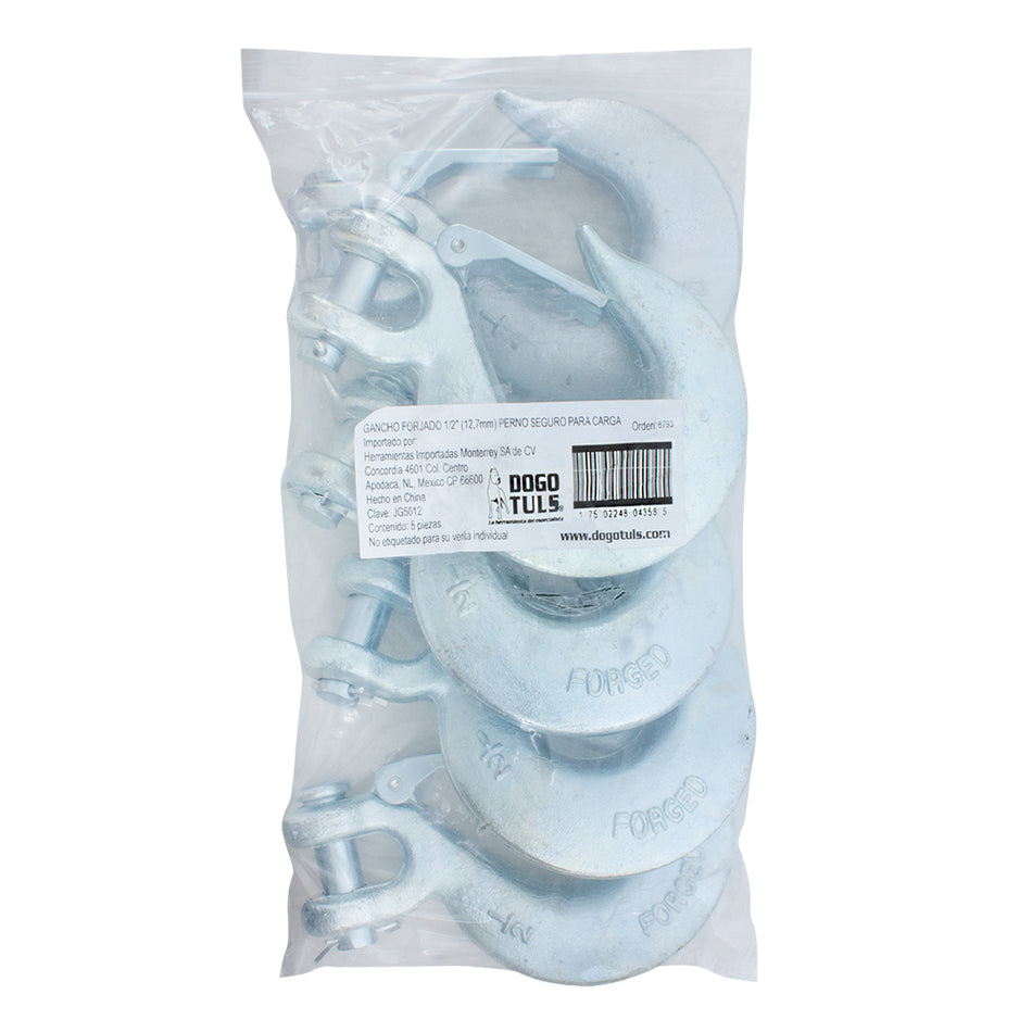 GANCHO FORJADO 1/2" PERNO SEGURO P/CARGA DOGOTULS JG5012