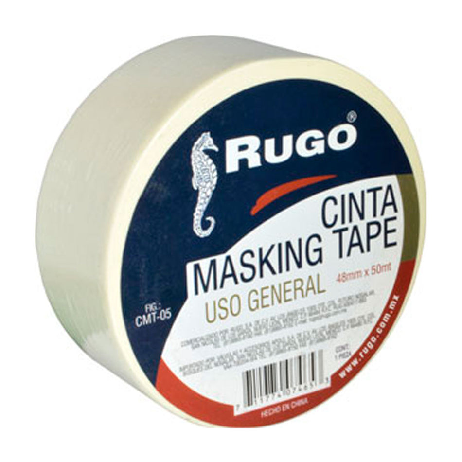 CINTA MASKING TAPE 48MM X 50MT, RUGO
