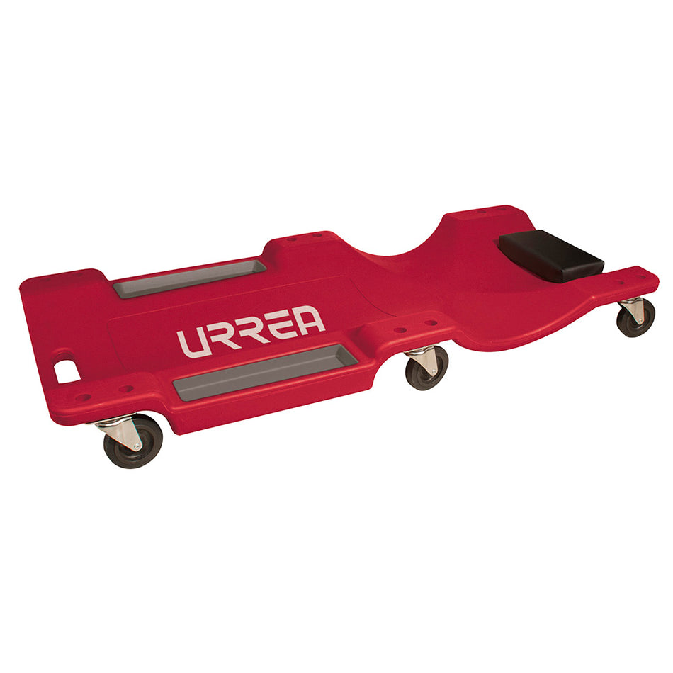 Cama para mecánico plástica, 6 ruedas giratorias, 36" Urrea 9991A