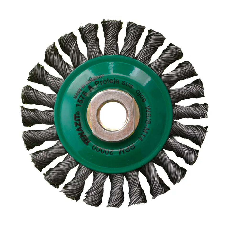 Cepillo circular trenzado de 100 x 0.508