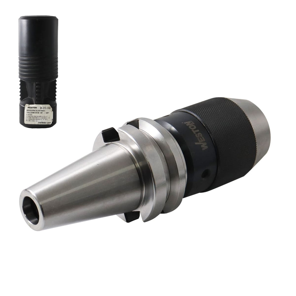 BROQUERO AJUSTABLE CON CONO BT40 1/8" -