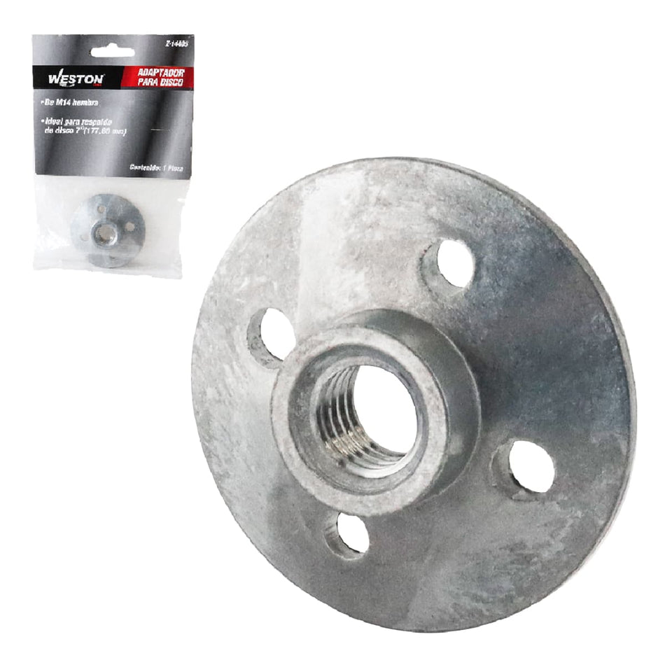 ADAPTADOR P/DISCO 7" ROSCA M14, WESTON