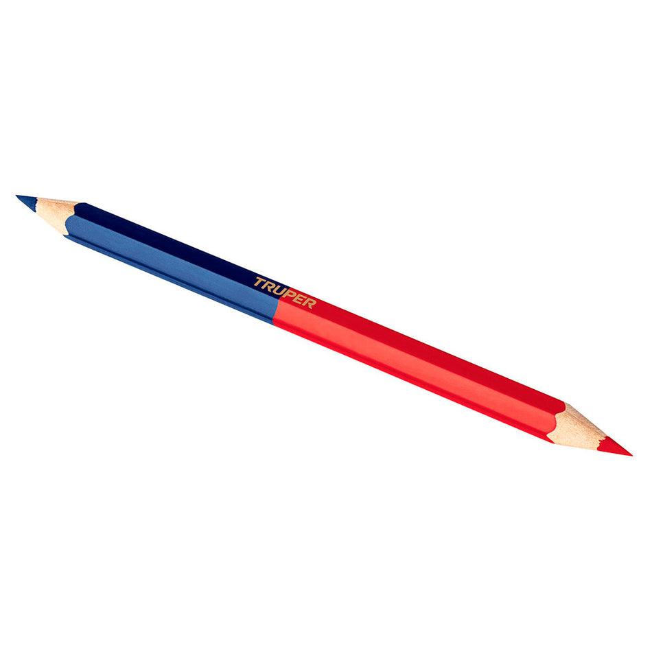 Blíster con 2 lápices 18 cm bicolor grue