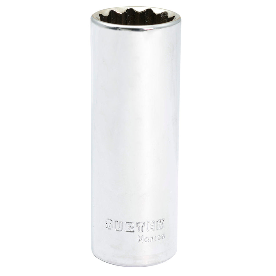 Dado largo cuadro de 1/2", 12 puntas, en pulgadas, 7/8" Surtek F5828L