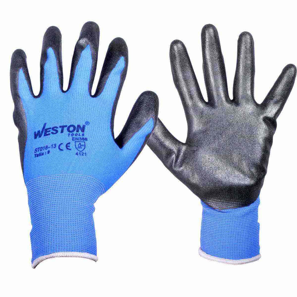 GUANTE NYLON C/NITRILO ESPUMADO 13G NEGR