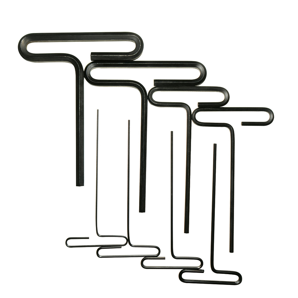 Juego de llaves hexagonales cortas tipo "T", métricas, 8 piezas en blíster Urrea 4966