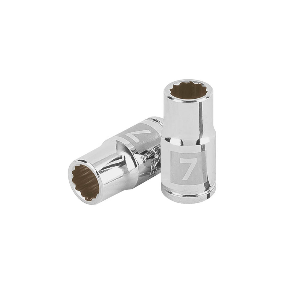 Dado de 7 mm, 12 puntas, cuadro 1/4', Tr