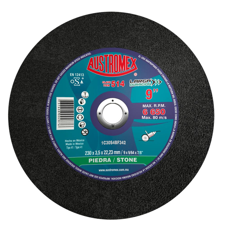 Disco abrasivo de 230 x 3.5 x 22.23 mm p