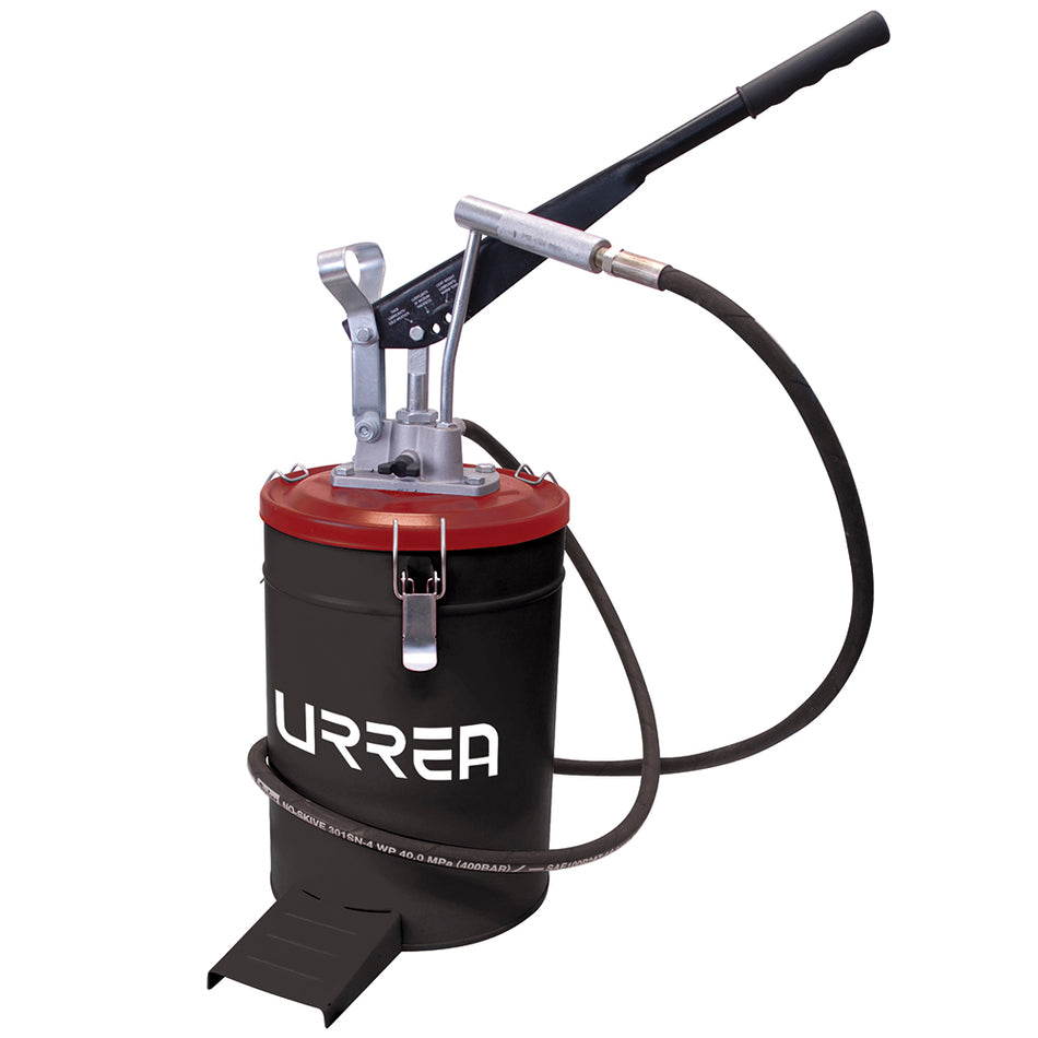 Inyector de grasa con cubeta de presión variable de 10 kg, 4,000 PSI Urrea 23621