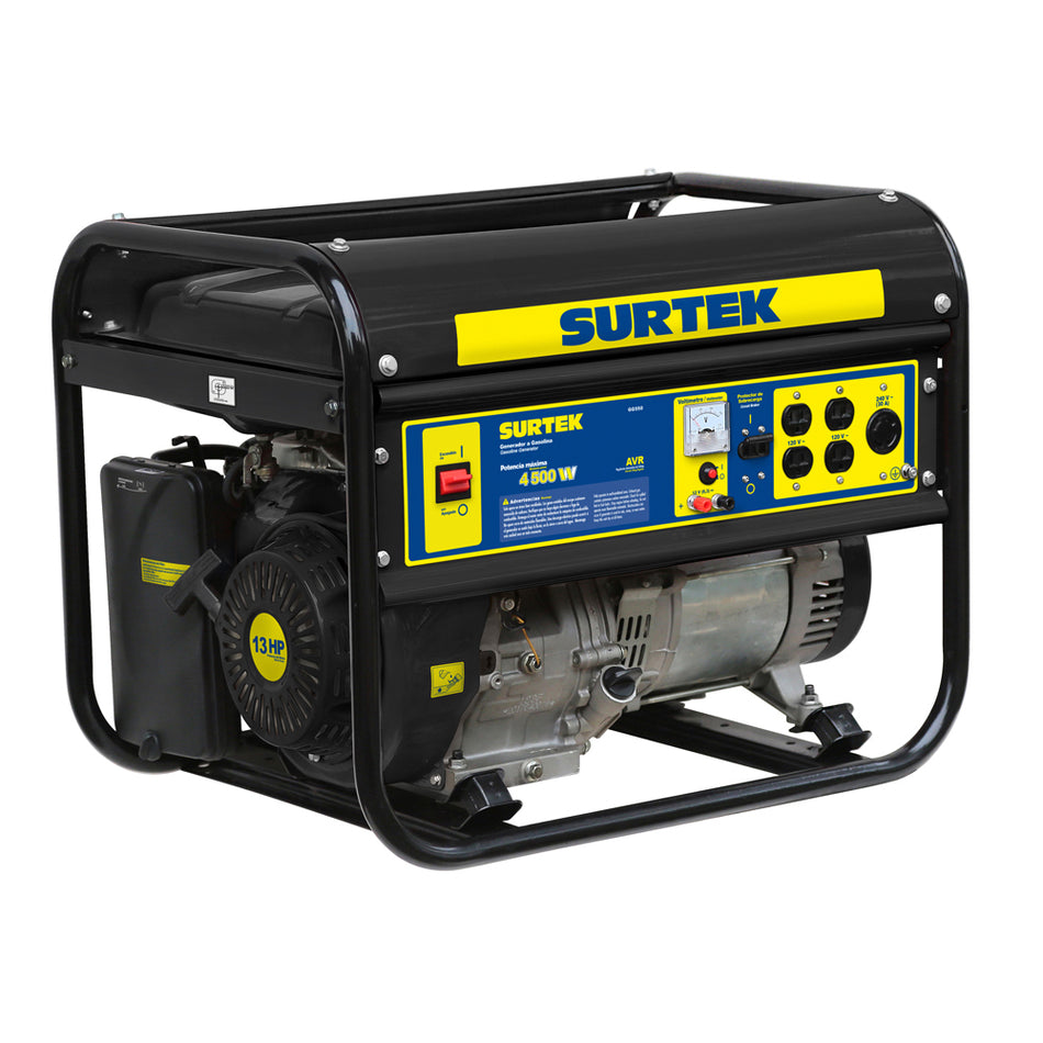 Generador a gasolina 5000 W, 389 cc, voltaje de salida 120 V Surtek GG550