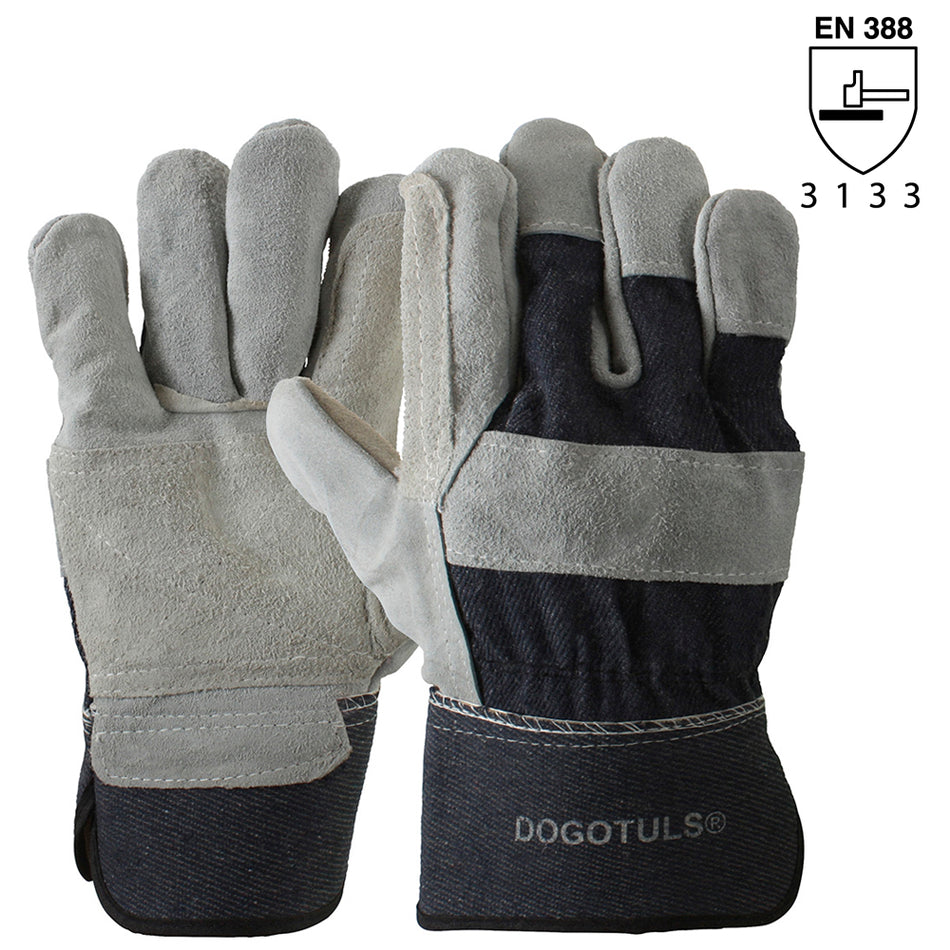 GUANTE TELA Y CARNAZA DOBLE PALMA DOGOTULS SL4036
