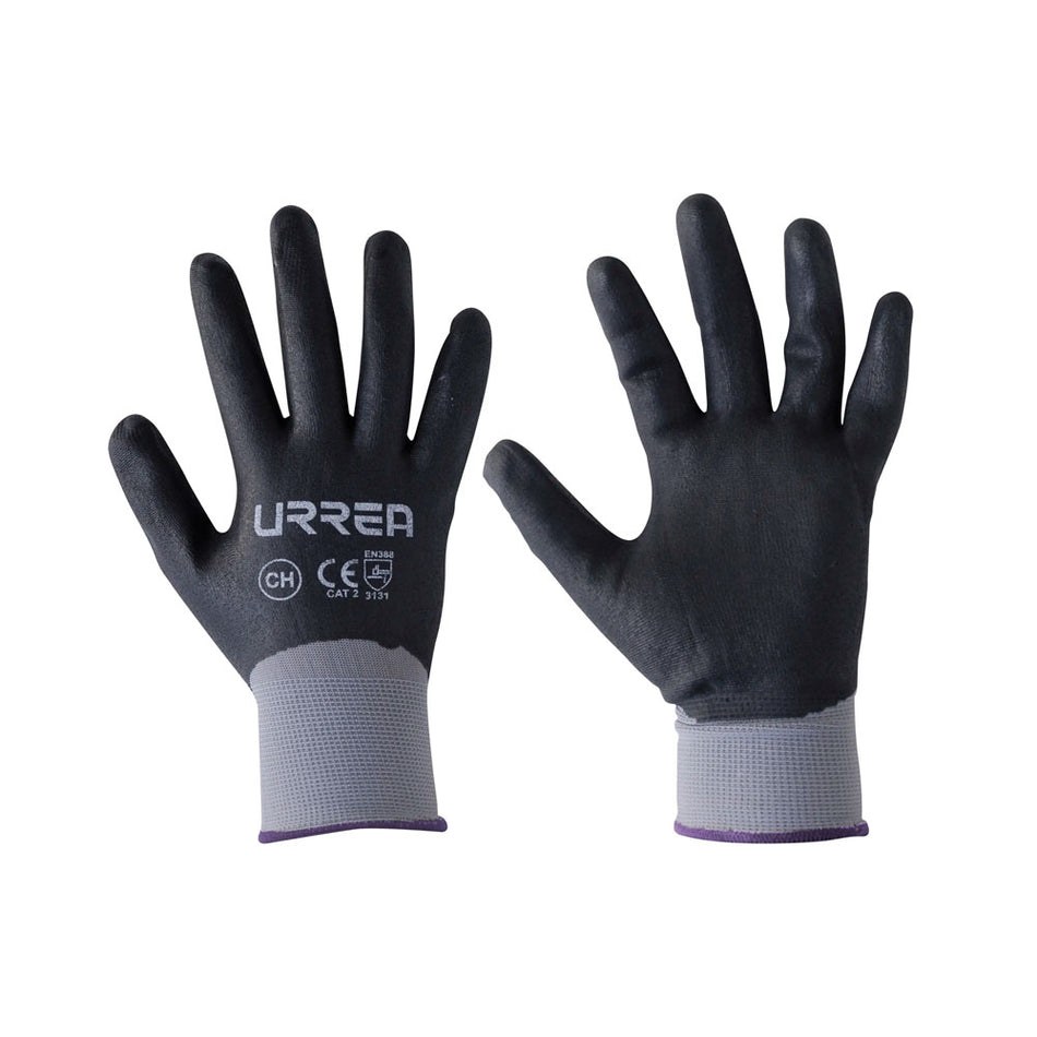 Guantes de nailon con recubrimiento de nitrilo espumoso CH Urrea USGEC