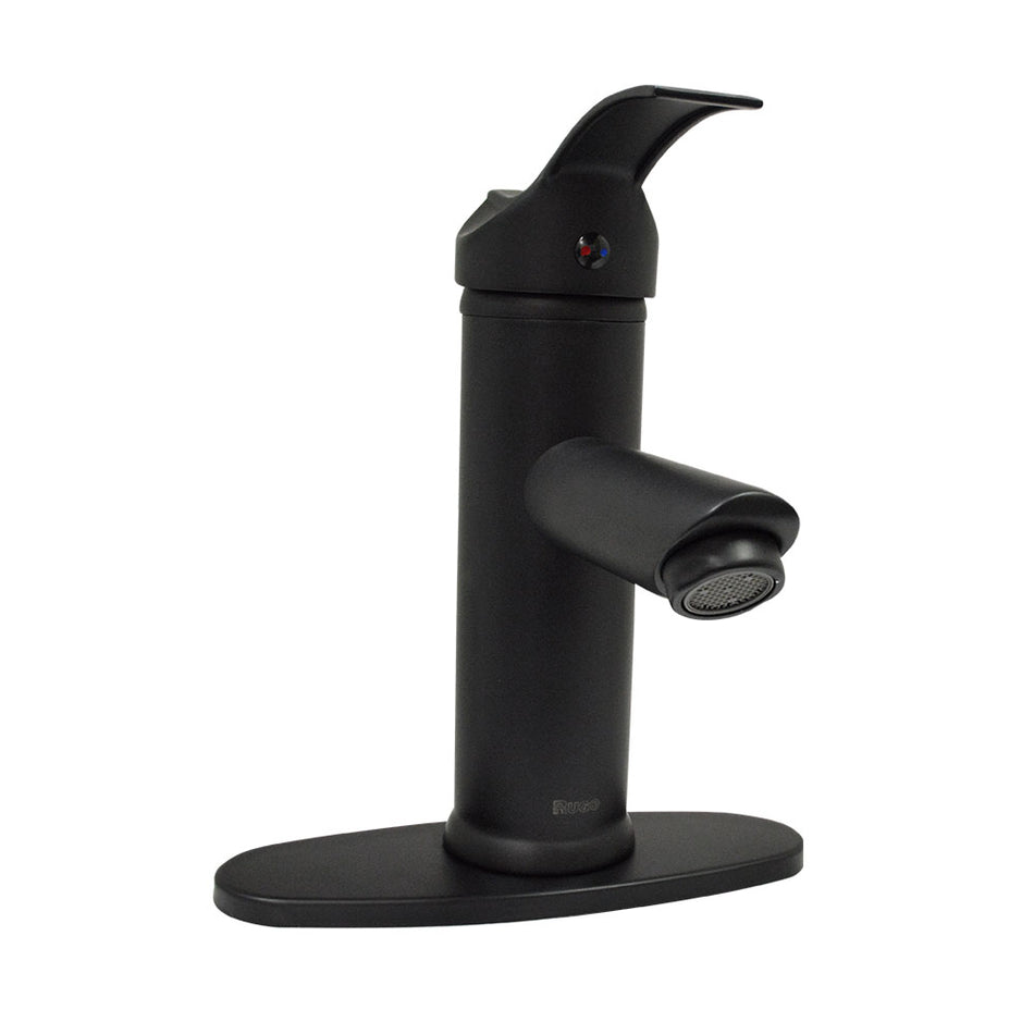 MEZC.LAVABO MONOMANDO C/CHAPETON A/NEGRO