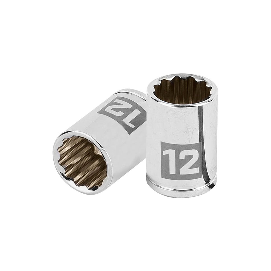 Dado de 12 mm, 12 puntas, cuadro 1/4', T