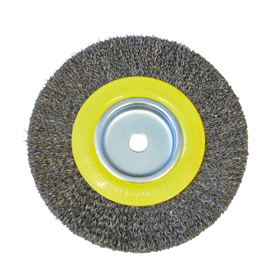 Carda circular ondulada alambre delgado para esmeril 6" x 3/4" eje 1/2" Surtek C539