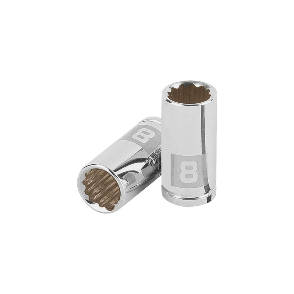 Dado de 8 mm, 12 puntas, cuadro 1/4', Tr