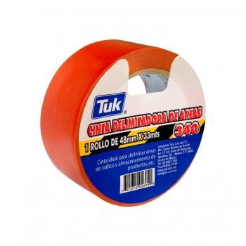 CINTA DELIMITADORA NARANJA 48mm X 33mts TUK 434021