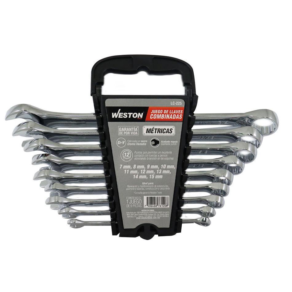 JUEGO DE LLAVES COMBINADAS CrV PULIDO ES