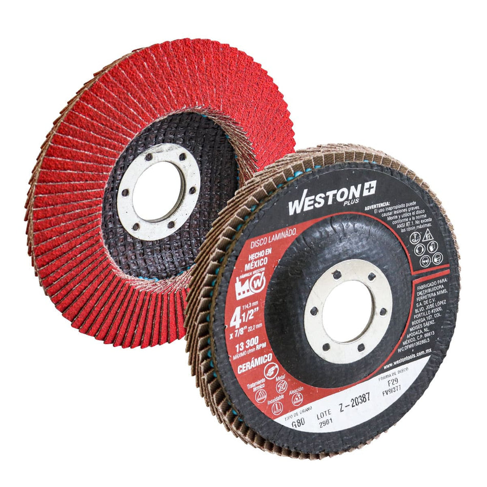 DISCO LAMINADO CERAMICO CON RESPALDO DE