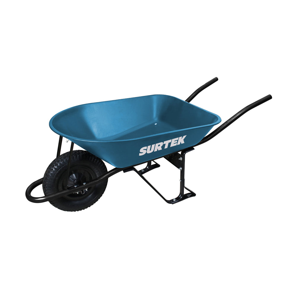 Carretilla reforzada con bastidor metálico 5 Ft3 llanta imponchable de poliuretano Surtek CAT50X