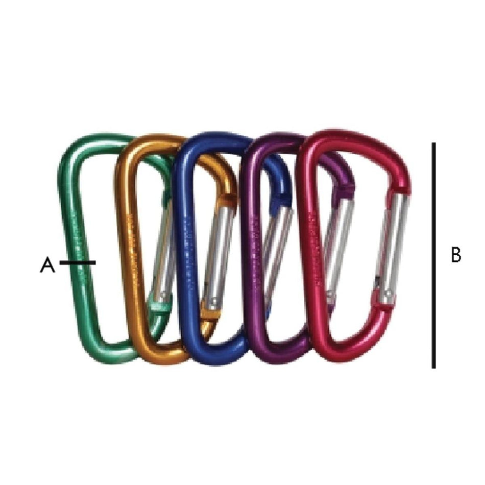 GANCHO RAPIDO DE ALUMINIO TIPO "D" 6MMX6