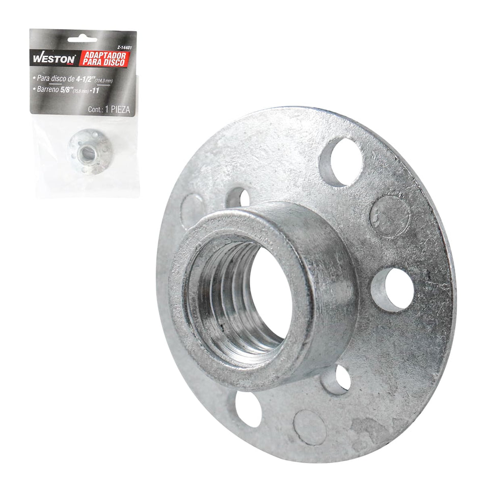 ADAPTADOR P/DISCO 4-1/2" ROSCA 5/8"-11,