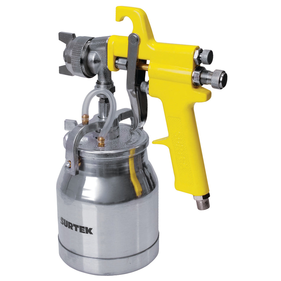 Pistola para pintar con vaso reforzado de alta presión, capacidad 1000 ml, 72 PSI Surtek PPA1