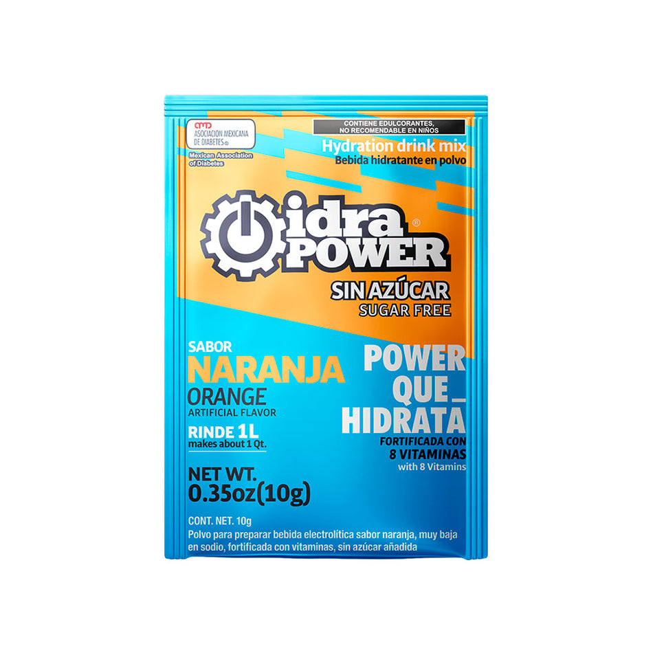 Idrapower sin azúcar Naranja, 10g,