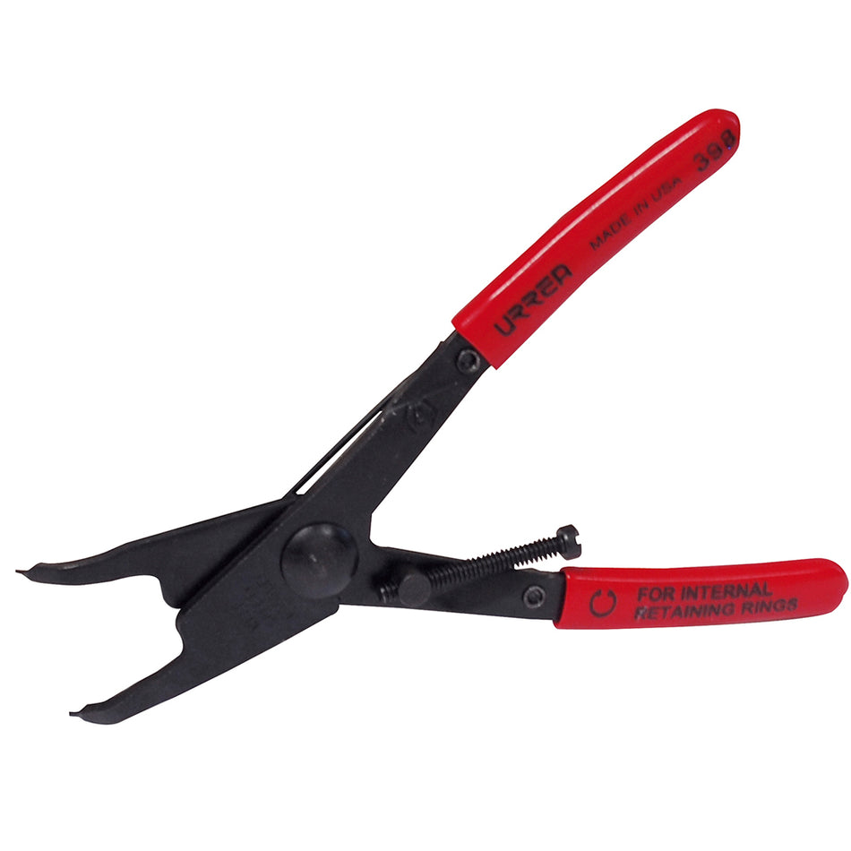 Pinza para anillos de retención con mango rubber grip fijas tipo interno ángulo de 90° Urrea 3989