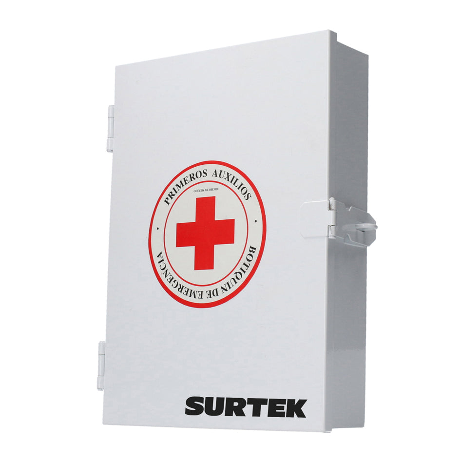 Botiquín de primeros auxilios de lámina con pintura electro estática Surtek BPA01