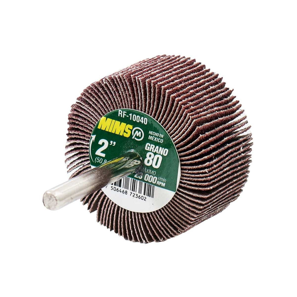 RUEDA FLAP MIMS C/VASTAGO (6MM) G80 2 X