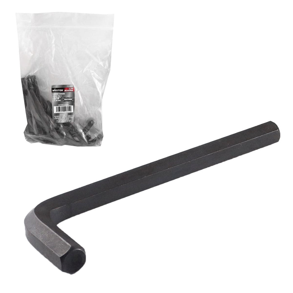 LLAVE HEXAGONAL L CORTA CrV  5/16"  (PRE
