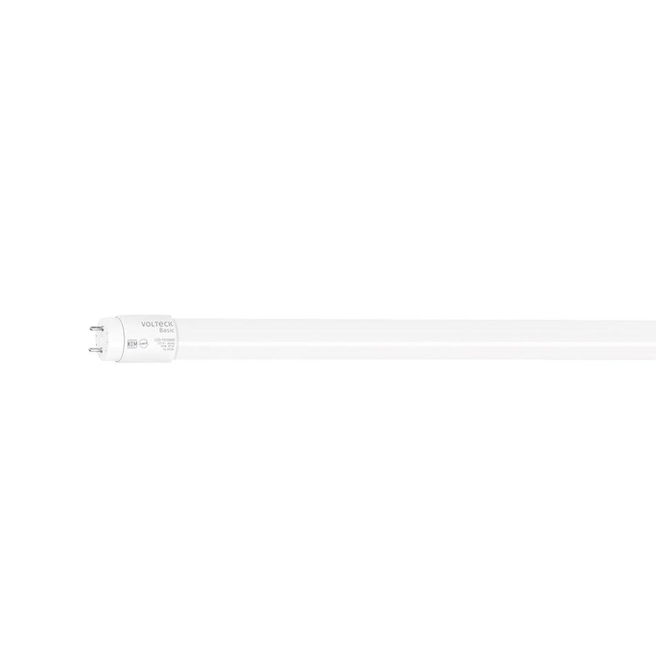 Tubo de LED T8 18 W base G13, vidrio opa