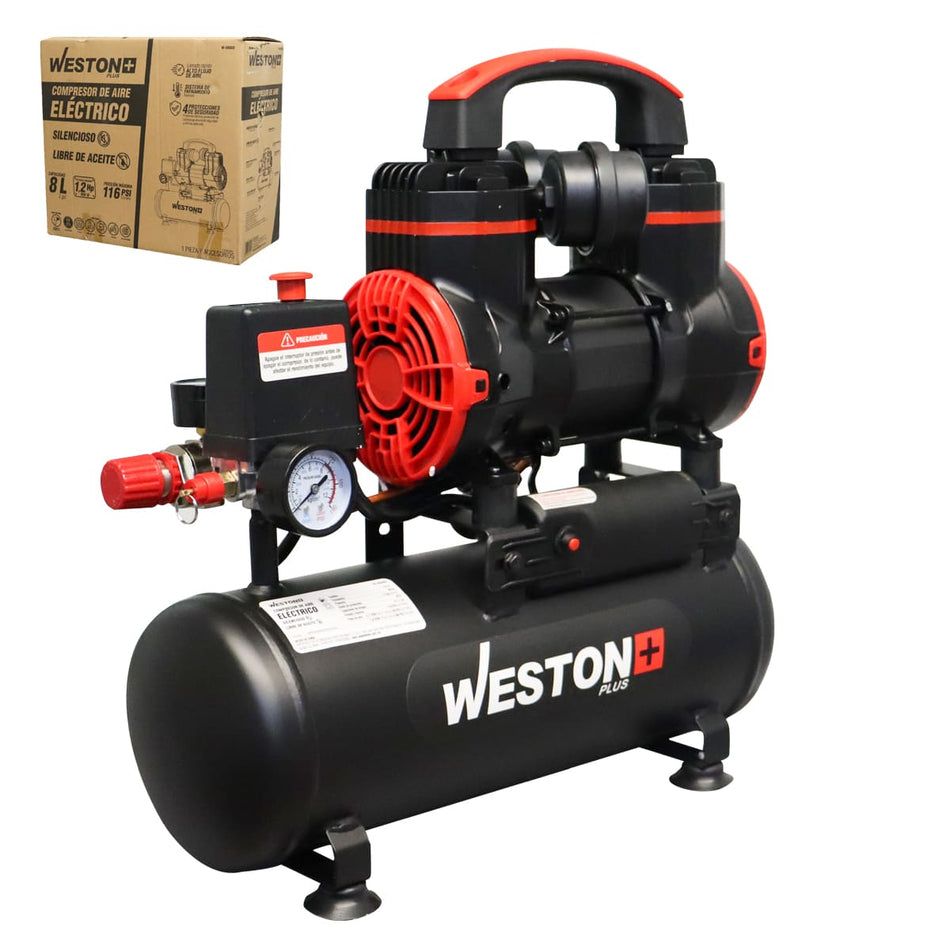 COMPRESOR DE AIRE LIBRE DE ACEITE 8L WPL