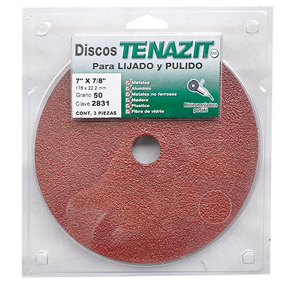 Paquete de fibrodiscos de óxido de alumi