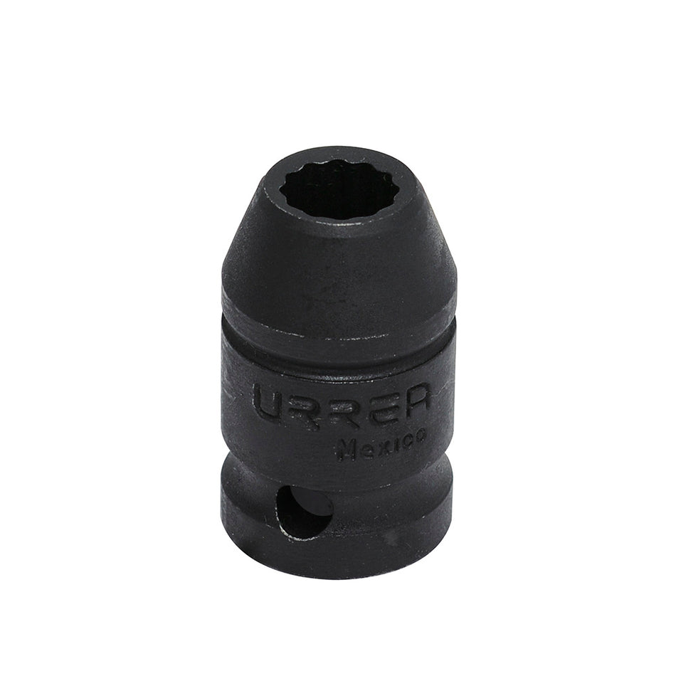 Dado de impacto cuadro de 1/2", 12 puntas, en pulgadas, 9/16" Urrea 7418