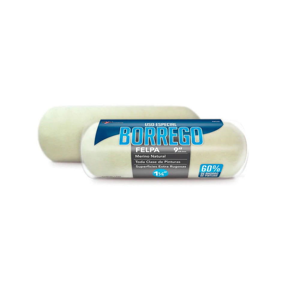 FELPA 9" BORREGO 1-1/4", BYP