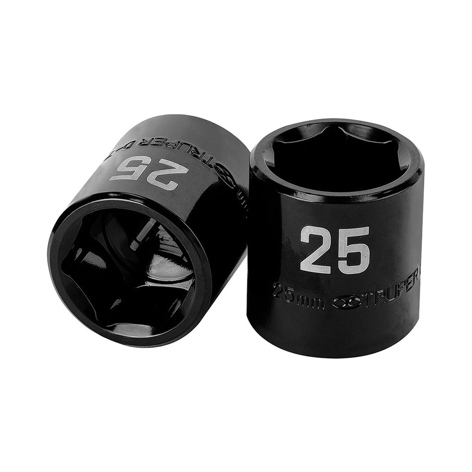 Dado de impacto de 25 mm, 6 puntas, cuad