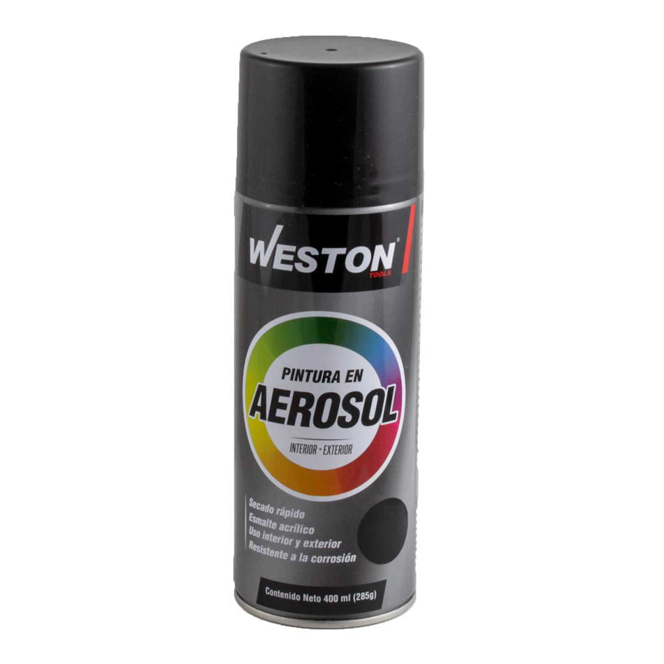 PINTURA EN AEROSOL NEGRO BRILLANTE